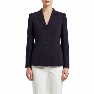 El Corte Ingles Womens Blazer Size 44 EU 12 US Plum Purple Career Jacket